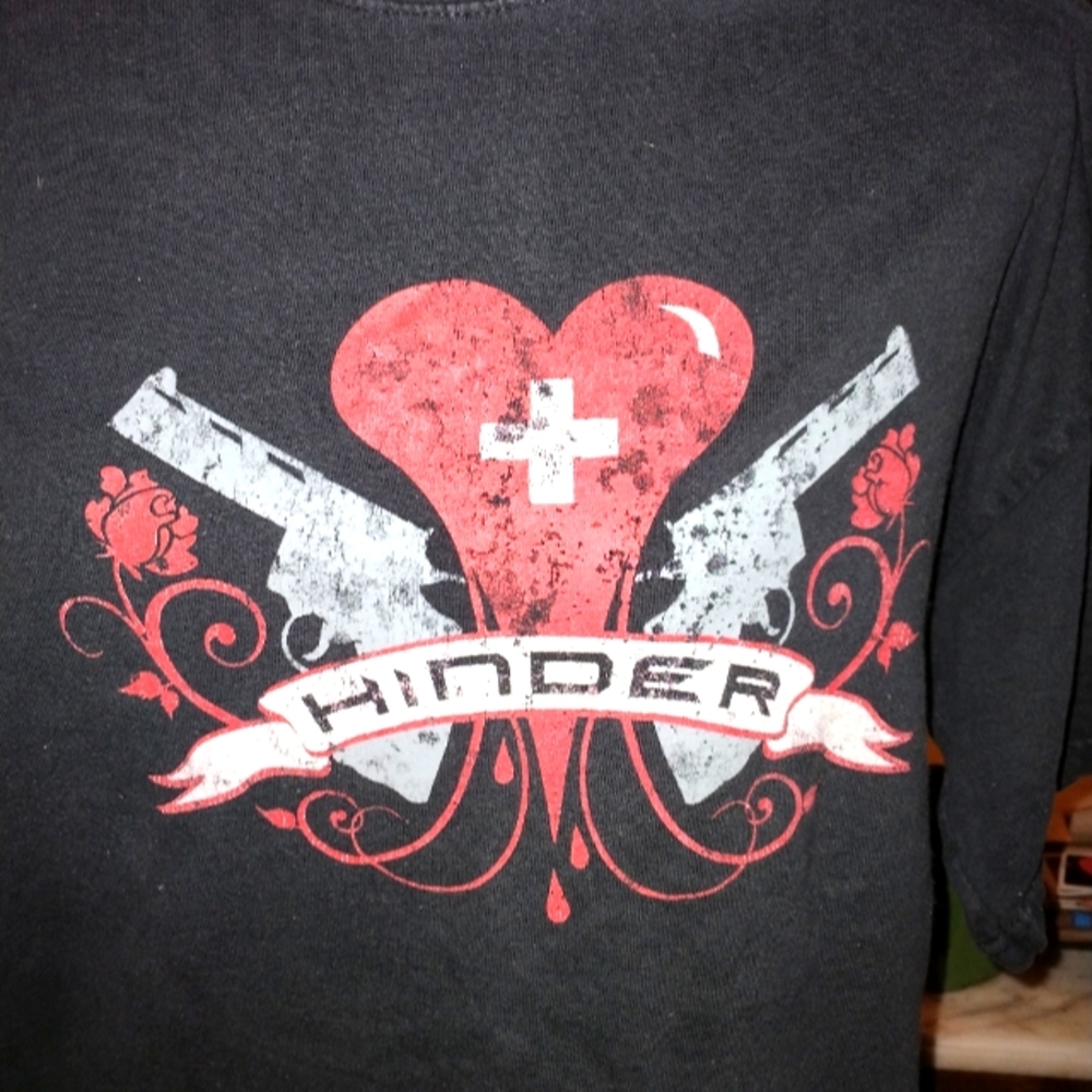 Hinder the bad boys of rock 2007 Tshirt size L